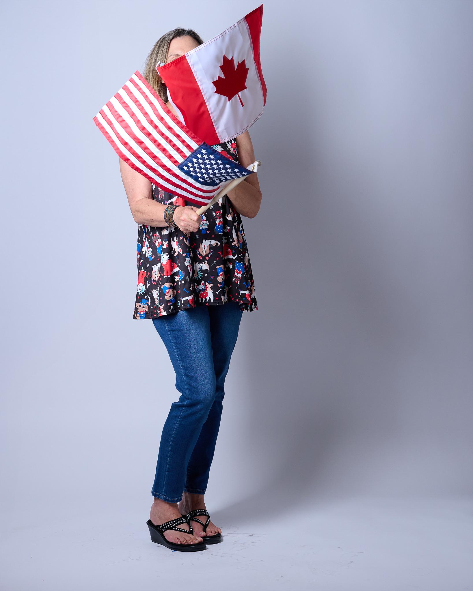 Cindy with flags - frame 8